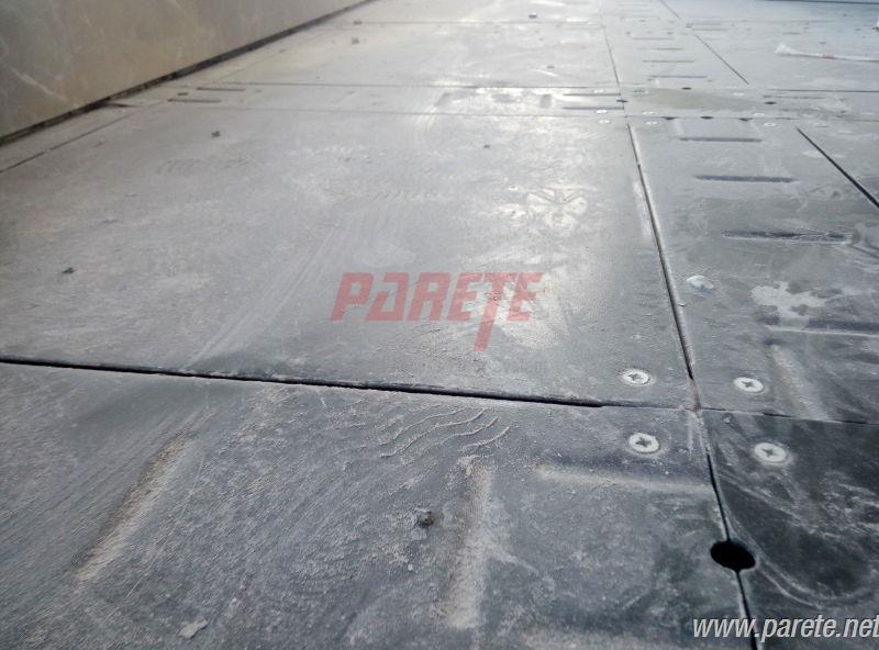steel cementitious raised floor with trunk